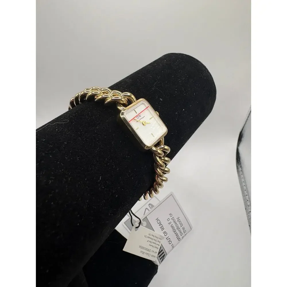 Daniel Wellington Jolie Chain Bracelet Watch, 15.4mm x 18.2mm Nwt Gold